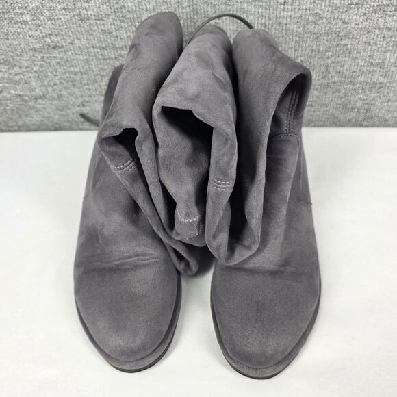 STUART WEITZMAN LOWLAND GRAY SUEDE OTK BOOTS SIZE 37 – RUSSELL & BROMLEY COLLAB - Picture 13 of 13